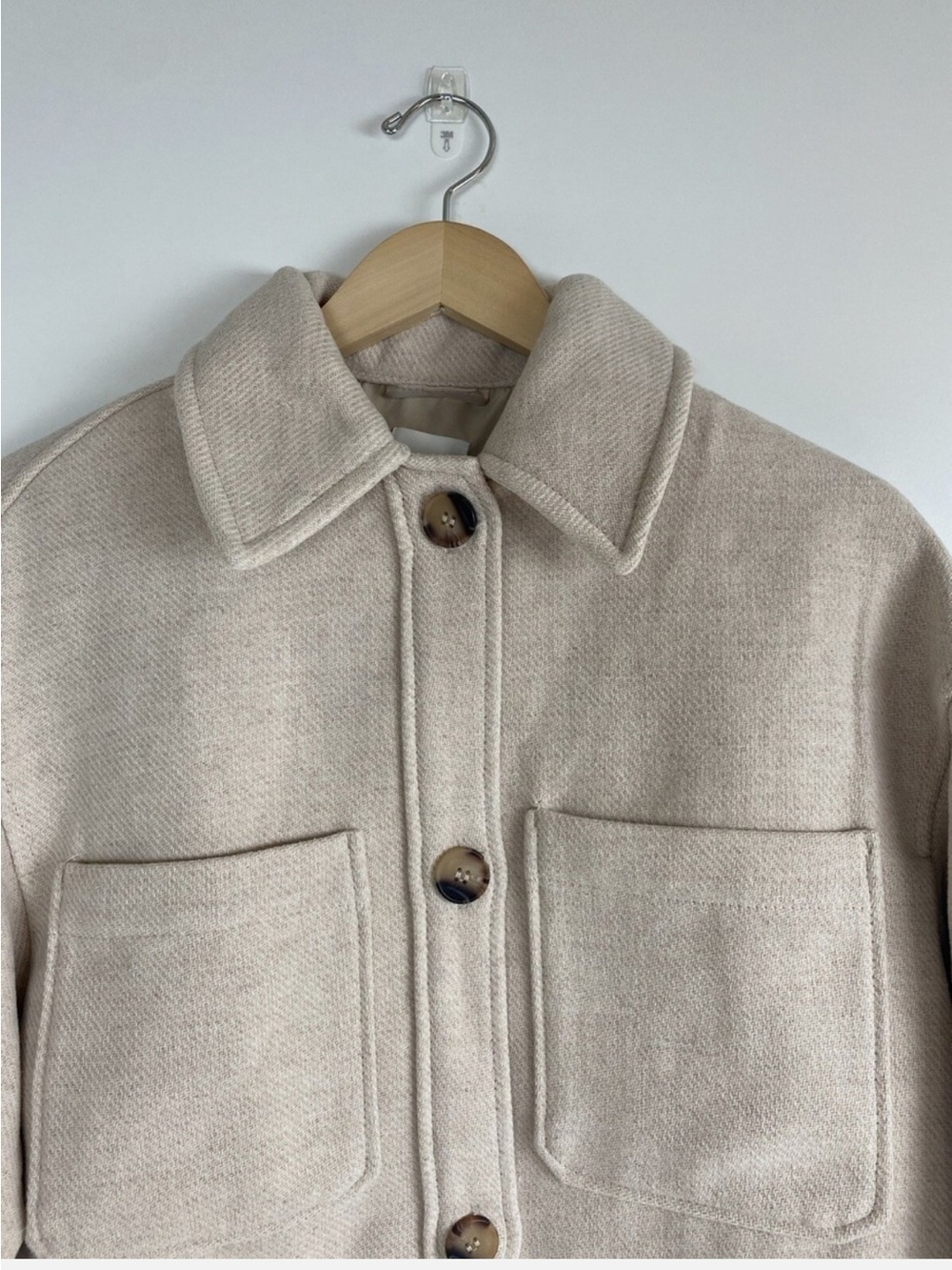 H&M Oversized Wool Blend Shacket Jacket - Picture 4 of 9
